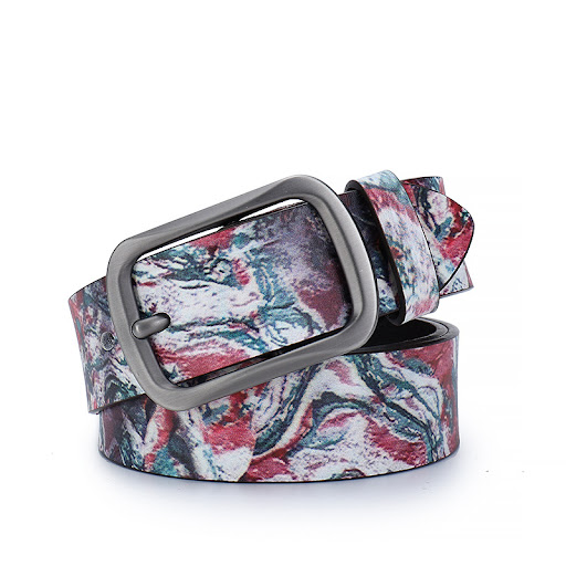 Title 3, Mens Alloy Pin Buckle Hip Hop Punk Printing Be...