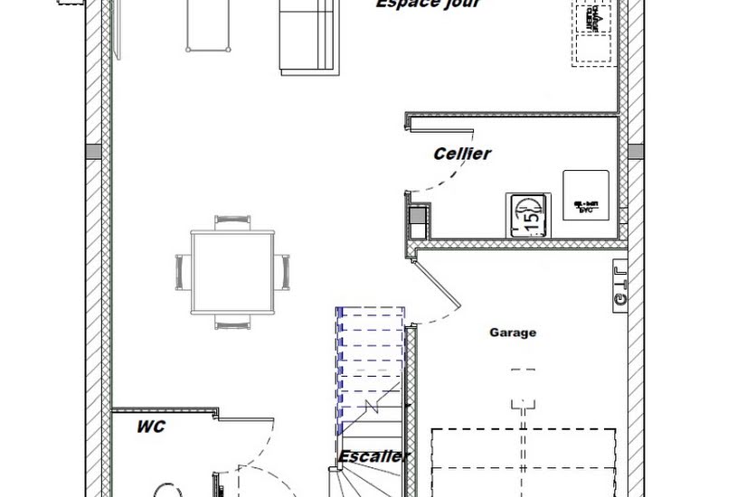  Vente Terrain + Maison - Terrain : 530m² - Maison : 95m² à Anet (28260) 