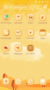 Simple Autumn leaves APUS theme & wallpapers(圖2)-速報App