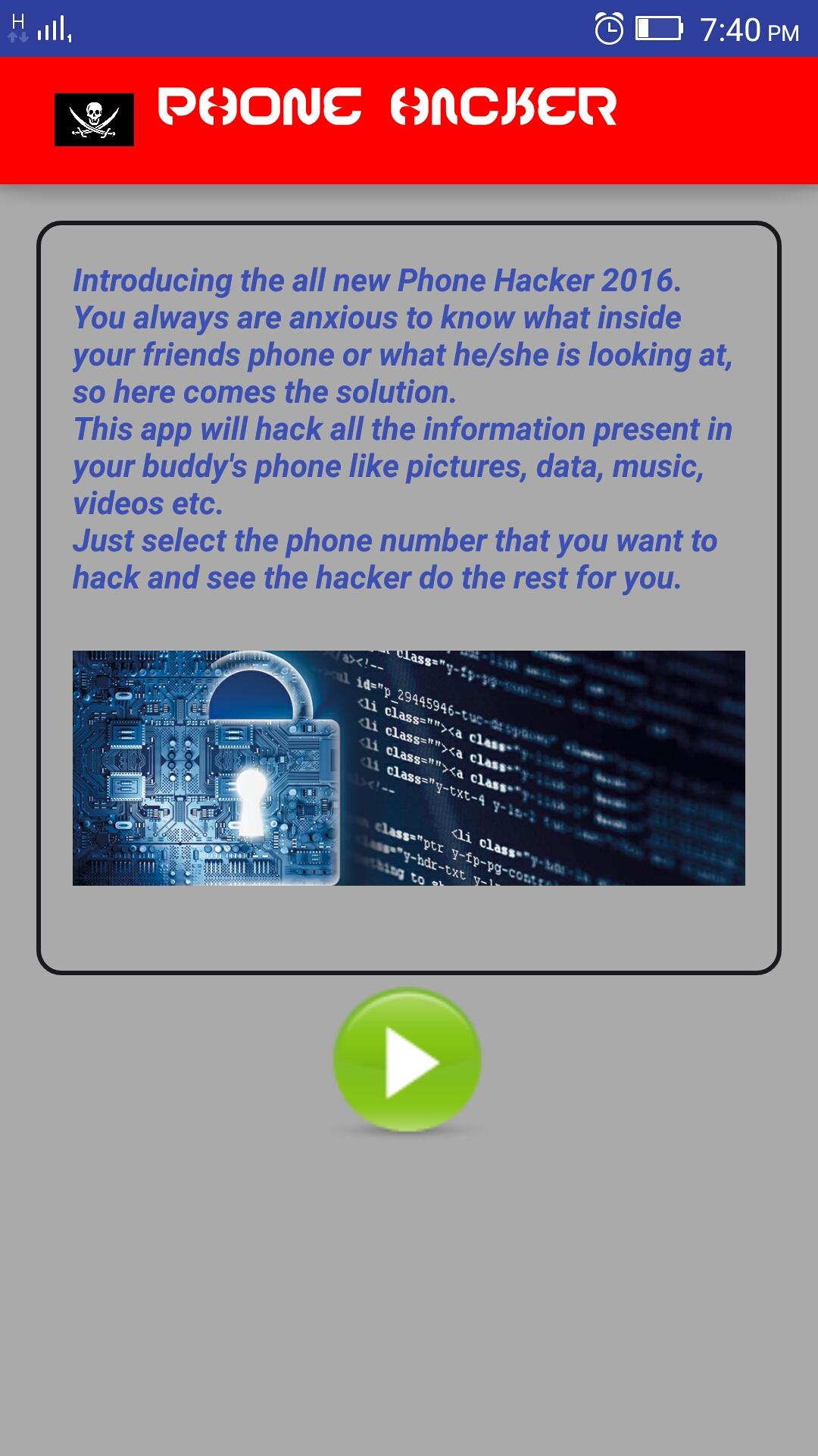 Phone Hacker Simulator