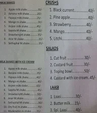 Delishus Bakers menu 1