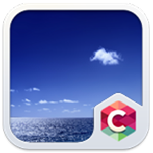 Blue Sea Theme C Launcher logo
