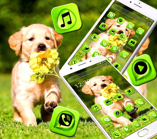 Cute Puppy Launcher Theme