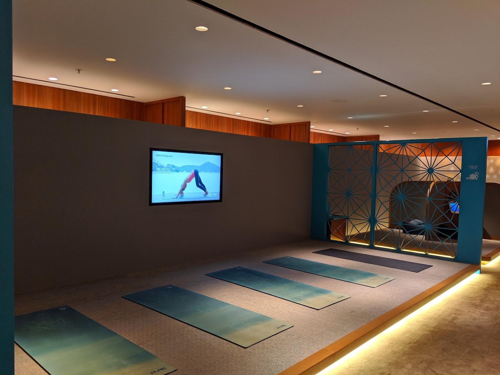 The Pier Business Class Lounge Yoga Studio