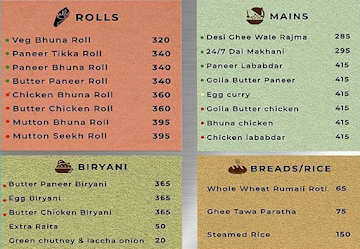 Goila Butter Chicken menu 