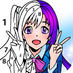 Cover Image of डाउनलोड Anime Color by Number - Anime Coloring Book 1.0.2 APK