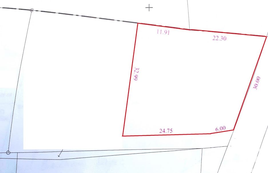 Vente terrain  1000 m² à Le Champ-Saint-Père (85540), 64 500 €