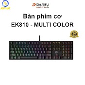 Bàn Phím Cơ Gaming Dareu Ek810 (Black / Queen Pink) Multi Color 7 Vùng - Hàng Chính Hãng Bh 24 Tháng