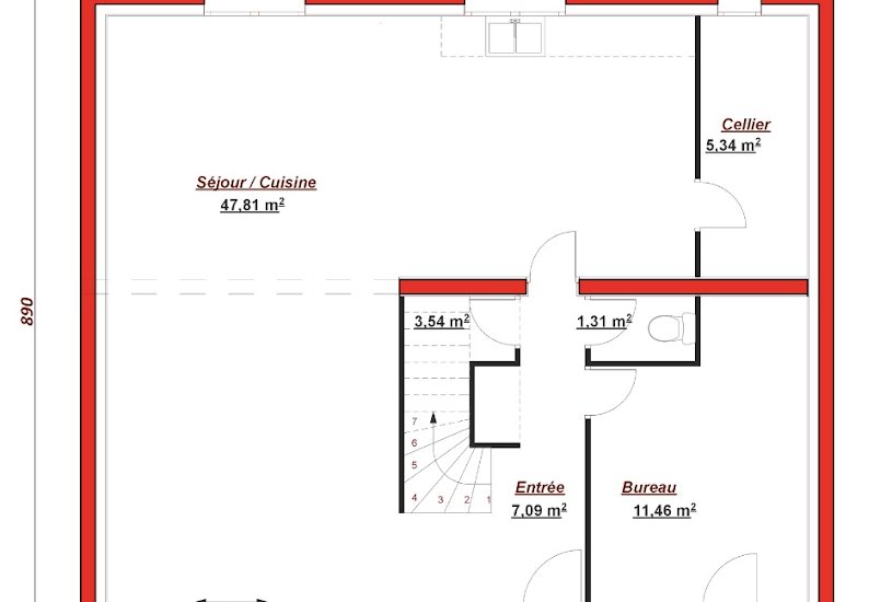  Vente Terrain + Maison - Terrain : 900m² - Maison : 150m² à Nesles-la-Vallée (95690) 