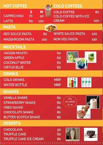 Italian Pizza menu 