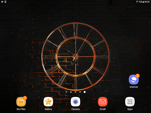 Golden Clock Live Wallpaper