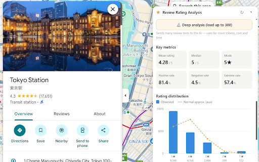 口コミ評価アナライザー for Google Maps screenshot 2