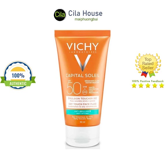 Kem Chống Nắng Vichy Ideal Soleil Spf50+ Dry Touch 50Ml - Cila House