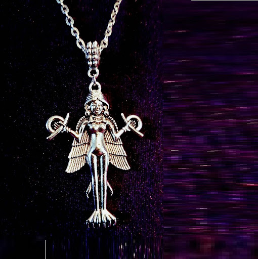Title 3, Sumer Necklace Embossed Vampire Demon Satan Got...