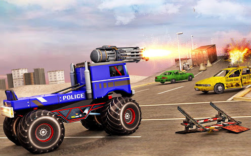 Us Police Monster Truck Robot(圖4)-速報App