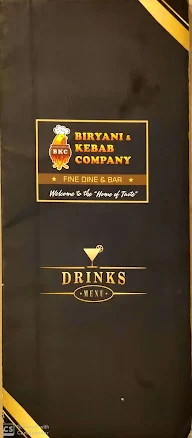 Biriyani And Kebab Company menu 1