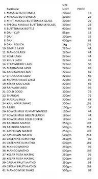 Chhaswala menu 1