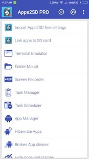  Apps2SD PRO جميع في أداة واحدة- صورة مصغَّرة للقطة شاشة  