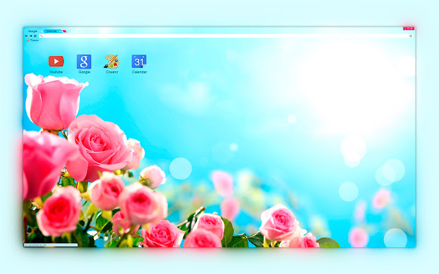 Pink rose in the field sky 2560x1440  screenshot