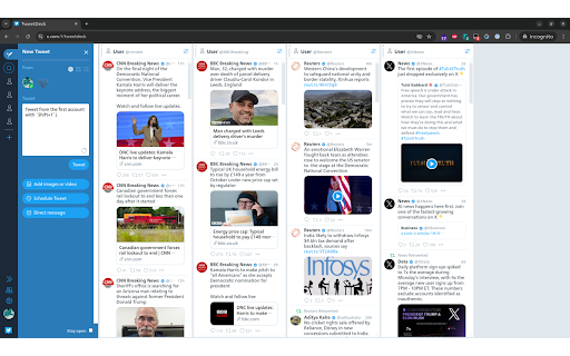 TweetDeck Account Shortcuts