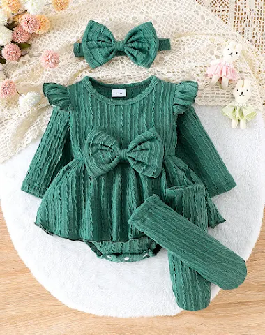 Monito de punto para bebé niña con - 2