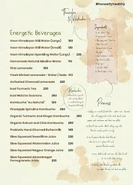 Sante' Spa Cuisine menu 2