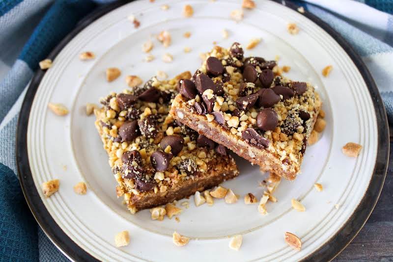 Layers In The Peanut Squares (peanut Brittle Cookies).