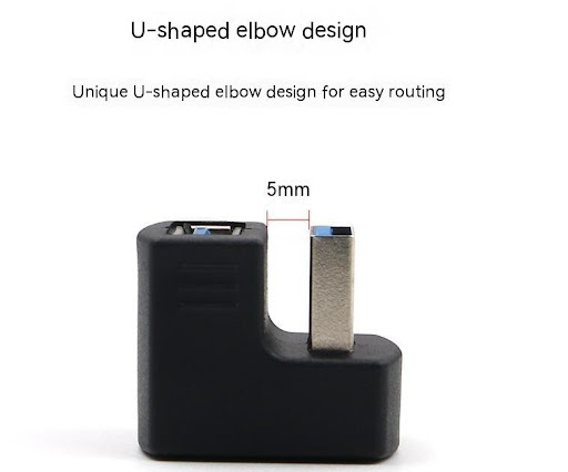 Title 1, 180 Degree USB 3.0 Male to Female Adapter