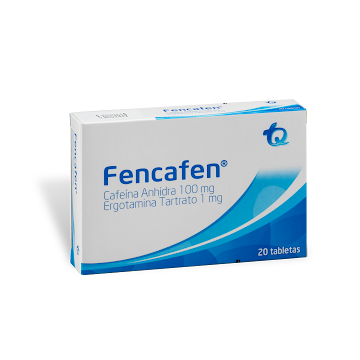 Fencafen Cafeína Anhidra + Ergotamina Tartrato 1mg Tecnoquímicas Caja x 20 Tabletas  