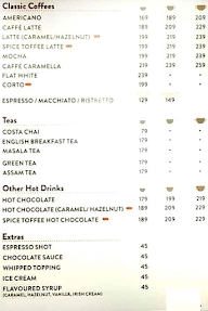 Costa Coffee menu 2