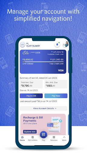 Screenshot SBI Card