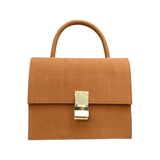 Title 3, Womens Nubuck Leather Shoulder Bag Stylish Han...