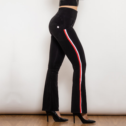 Title 7, Shascullfites Melody Scrunch Bum Jeans Black De...