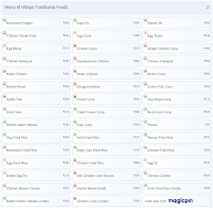 Village Traditional Foods menu 2