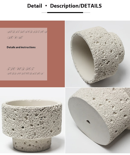 Title 8, Northern European-style Cement Flower Pot Ceram...