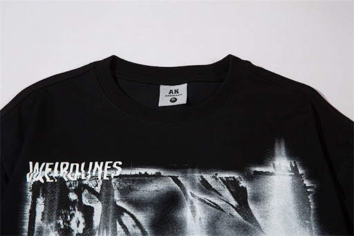 Title 6, Printed Simple Personality Loose All-match T-sh...