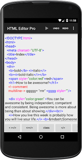HTML Editor Pro
