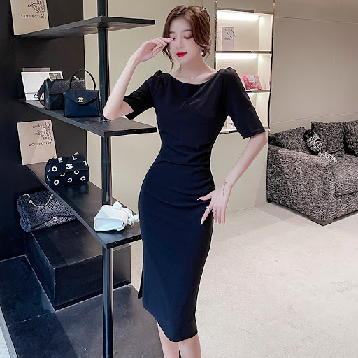 Title 4, Womens Short-Sleeved Slim-Fit Sheath Dress, a ...