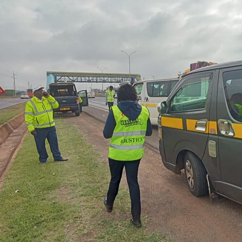 NTSA Officers during the crackdown of unroadworthy vehicles on May 8,2023