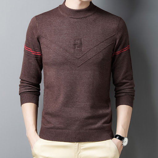 Title 4, New mens woolen sweater providing warmth and c...