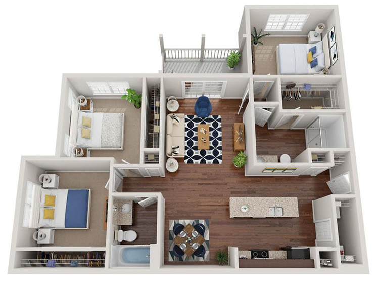 Davidson Rendered Floorplan Diagram