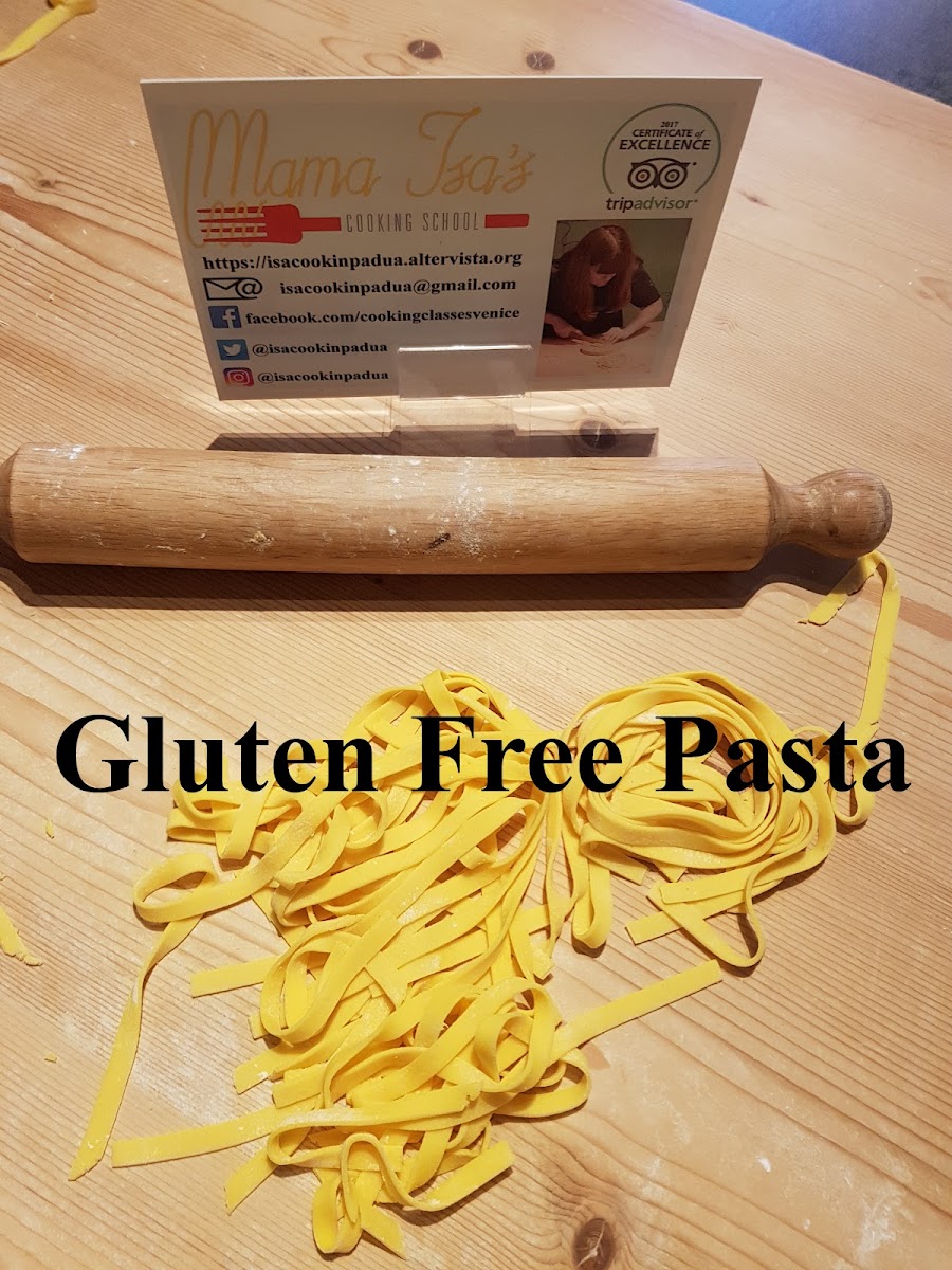 Gluten Free Pasta Class at Mama Isa's Cooking School Venice
https://isacookinpadua.altervista.org/gluten-free-classes.html