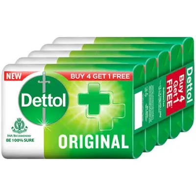 Dettol Original Germ Protection Bathing Soap Bar - 5*75 gm