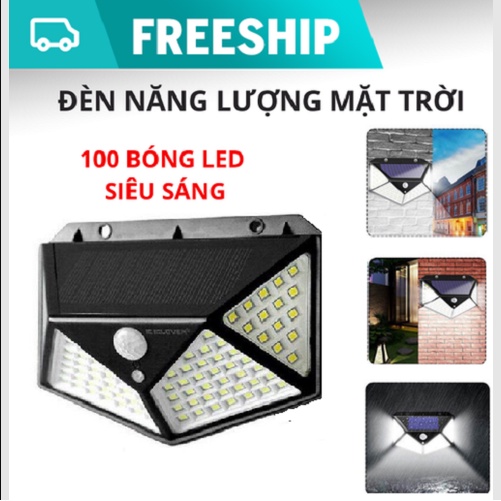 Đèn Led 100 Bóng 3 Chế Độ 100 Bóng Sử Dụng Năng Lượng Mặt Trời