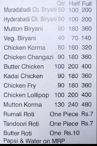 Chicken Biryani Centre menu 1