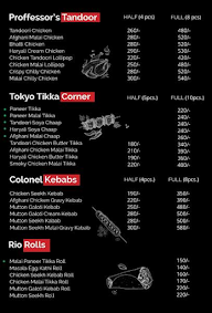 The Home Food menu 1