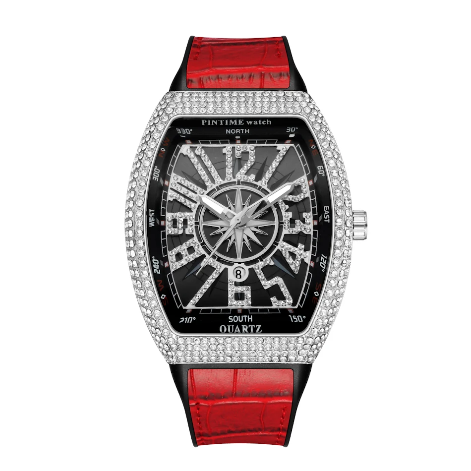 Pulseira de relógio simples Yacht Diamond Retro, um toque retrô com elegância náutica. Conforto e estilo para uso diário.