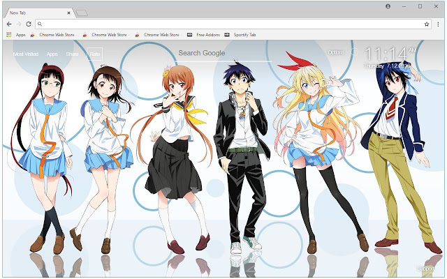 Nisekoi Wallpaper Anime New Tab Freeaddon Com