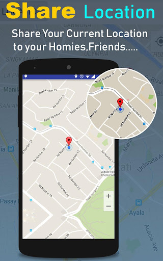 Voice navigation gps maps  tracking route drive