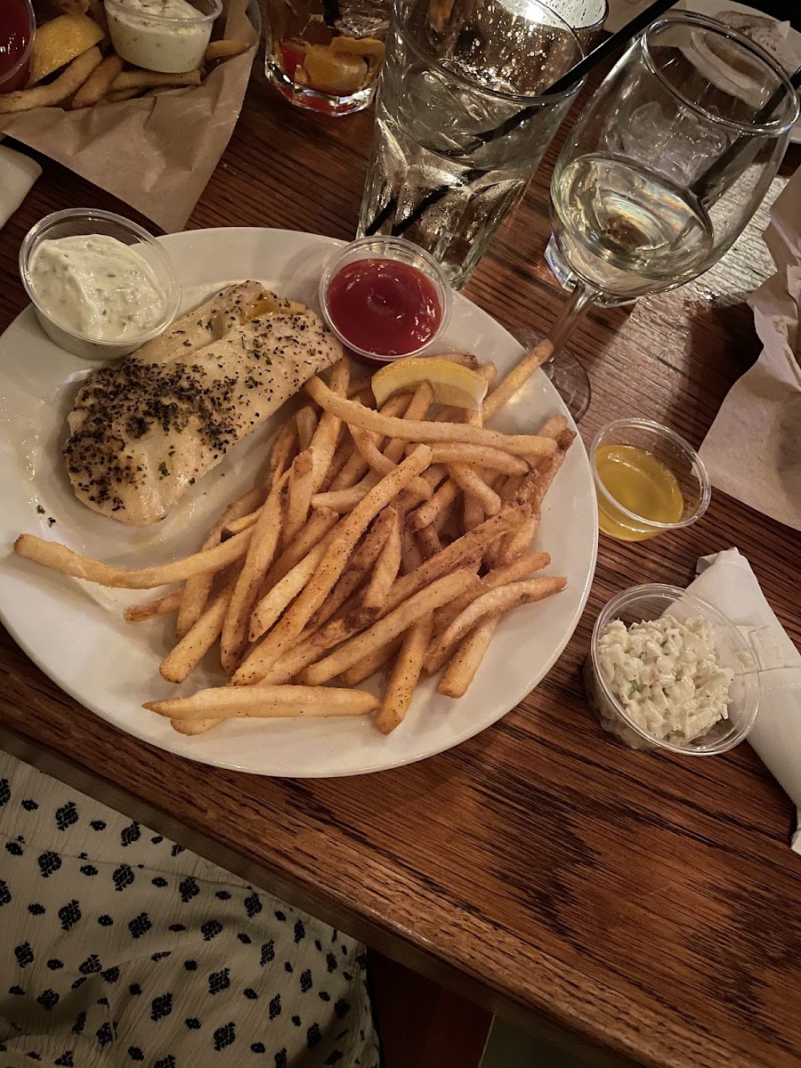 Poor Mans Lobster with Fries in dedicated fryer